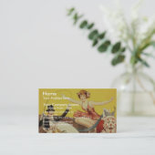 Gentry Bros. circus Miss Louise Hilton Visitekaartje (Staand voorkant)