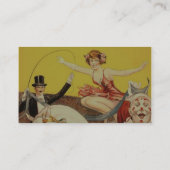 Gentry Bros. circus Miss Louise Hilton Visitekaartje (Achterkant)