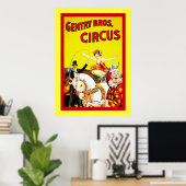 Gentry Bros Circus Poster (Thuiskantoor)