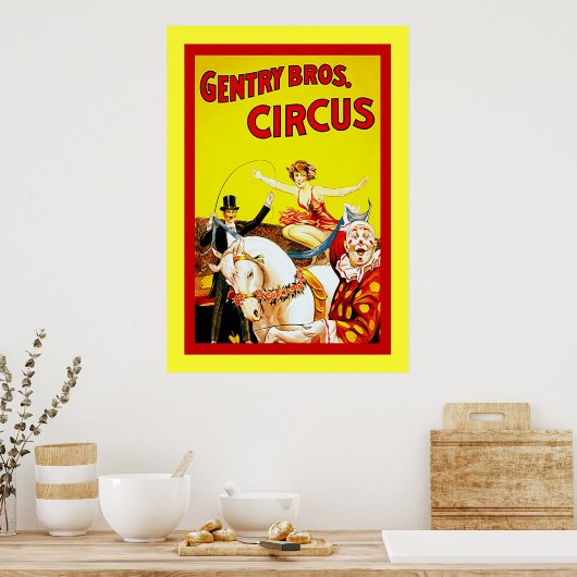 Gentry Bros Circus Poster (Keuken)