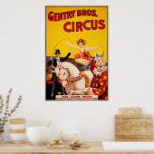Gentry Bros. Circus Poster ft. Miss Louise Hilton (Keuken)