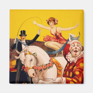 Gentry Bros. Circus Poster ft. Miss Louise Hilton Magneet