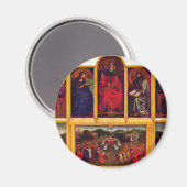 Gents altaar van de mystieke lamsscene Uitzicht va Magneet (Voorkant / Achterkant)