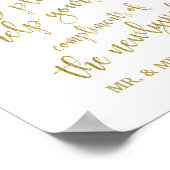 Gents Bathroom Basket Glitter 8x10 Wedding Sign Poster (Hoek)