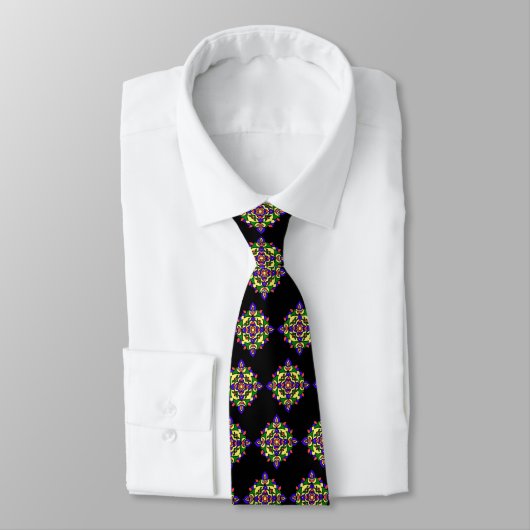Gents Necktie met Rangoli Pattern Stropdas (Gebonden)