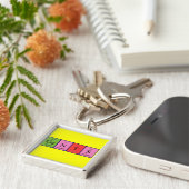 Gents periodieke lijst het sleutelwoord sleutelhanger (Zijkant)