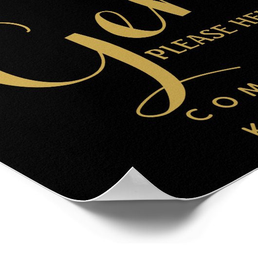 Gents rec-bord - Wapenmantel Poster (Hoek)