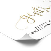 Gents Weddenschap Bathroom Sign Kies jouw grootte Foto Afdruk (Hoek)