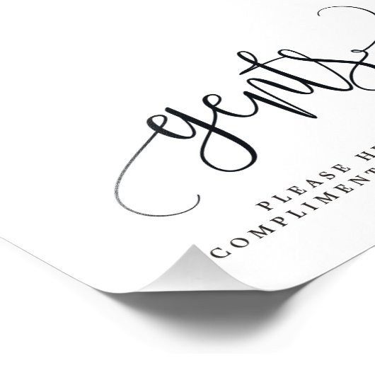 Gents Weddenschap Bathroom Sign Kies jouw grootte Foto Afdruk (Hoek)