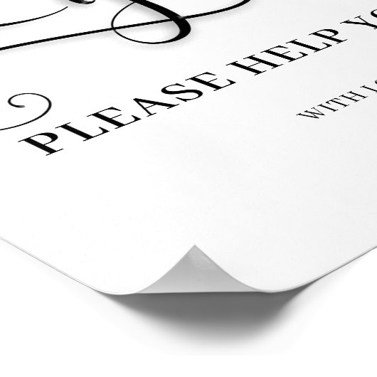 Gents Wedding Bathroom Sign Poster (Hoek)