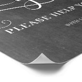 Gents Wedding Bathroom Sign Poster (Hoek)