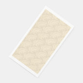 Gentse beige florale patroon servet (Hoek)