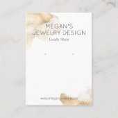 Gentse goudkleurige inkt op wit oorscherm visitekaartje (Voorkant)