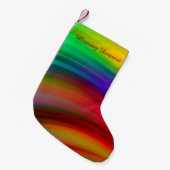 Gentse regenbooggolven Abstract Kleine Kerstsok (Voorkant (Hangend))