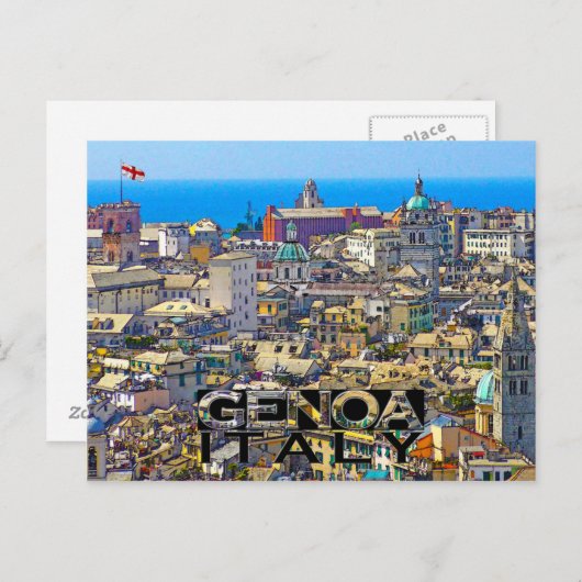 Genua Briefkaart (Voorkant / Achterkant)