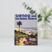 Genua en de Italiaanse Rivera Briefkaart (Staand voorkant)