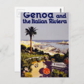 Genua en de Italiaanse Rivera Briefkaart (Voorkant / Achterkant)