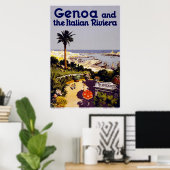 Genua en de Italiaanse Rivera Poster (Thuiskantoor)