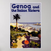 Genua en de Italiaanse Rivera Poster (Voorkant)