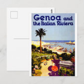 Genua en Italiaans riviera, Italië Briefkaart (Voorkant / Achterkant)