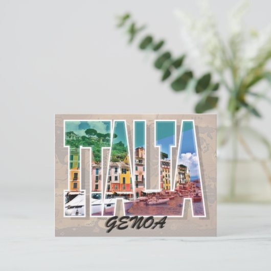 Genua, Italië Briefkaart (Staand voorkant)