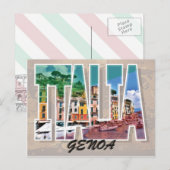 Genua, Italië Briefkaart (Voorkant / Achterkant)