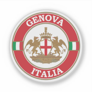 Genua Italië Cirkel Embleem Sticker
