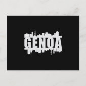 Genua Italië City Skyline Cityscape Grappig gesche Briefkaart (Voorkant)