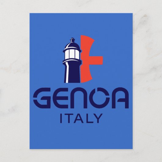 Genua Italië Europa Briefkaart (Voorkant)