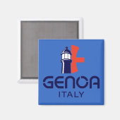 Genua Italië Europa Magneet (Voorkant / Achterkant)