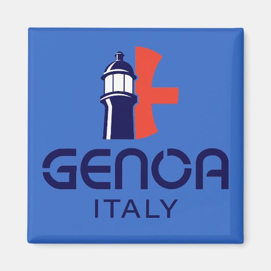 Genua Italië Europa Magneet (Voorkant)