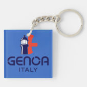 Genua Italië Europa Sleutelhanger (Achterkant)