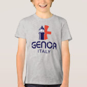 Genua Italië Europa Tri-Blend Shirt (Voorkant)