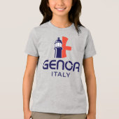 Genua Italië Europa Tri-Blend Shirt (Voorkant)
