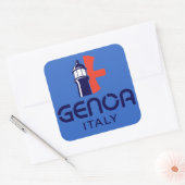 Genua Italië Europa Vierkante Sticker (Envelop)