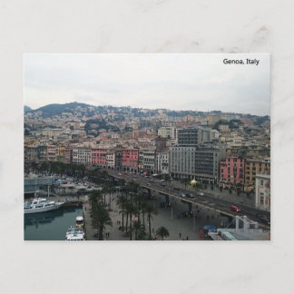 Genua, Italië-kaart Briefkaart