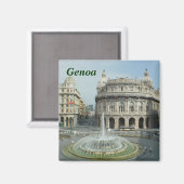 Genua Italië magneet (Voorkant / Achterkant)