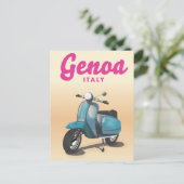 Genua Italië scooter Briefkaart (Staand voorkant)
