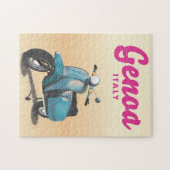 Genua Italië scooter Legpuzzel (Horizontaal)