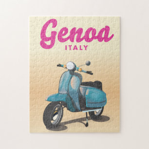 Genua Italië scooter Legpuzzel