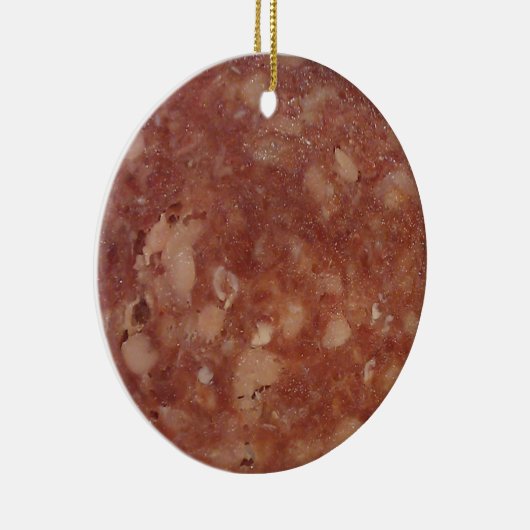 Genua Salami Texture Keramisch Ornament (Rechts)