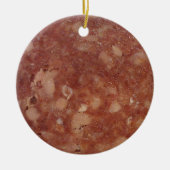 Genua Salami Texture Keramisch Ornament (Voorkant)