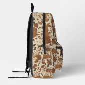 Genuine 100% Latte  | Cowhide Coffee Aesthetic Bedrukte Rugzak (Links)