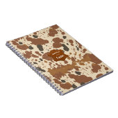 Genuine 100% Latte | Cowhide Coffee Aesthetic Notitieboek (Rechterzijde)