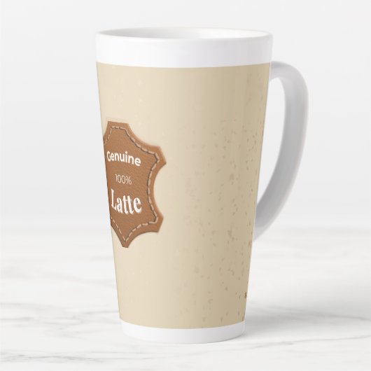 Genuine 100% Latte Neutral Pattern Mug Mok (Rechterhoek)
