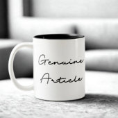 Genuine Article Quote Tweekleurige Koffiemok