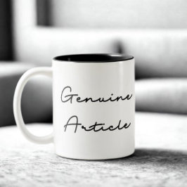 Genuine Article Quote Tweekleurige Koffiemok