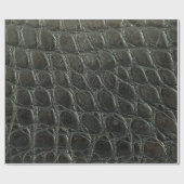 Genuine black alligator leather texture, close up  cadeaupapier (Vlak)