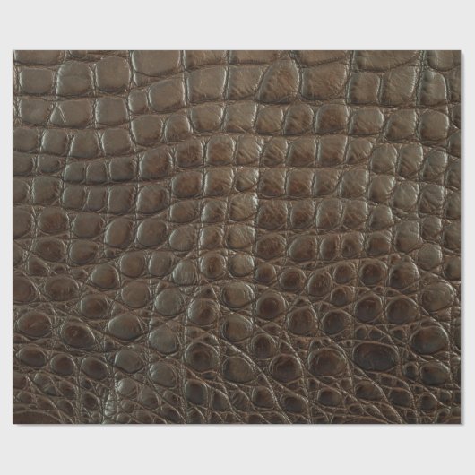 Genuine brown alligator leather, close up to show cadeaupapier (Vlak)