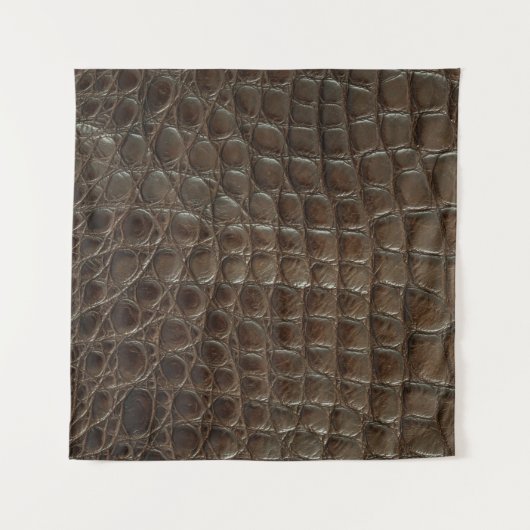 Genuine brown alligator leather, close up to show  wandkleed (Voorkant (horizontaal))